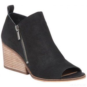 Lucky Brand Sinzeria Open-Toe Bootie Sz 6.5